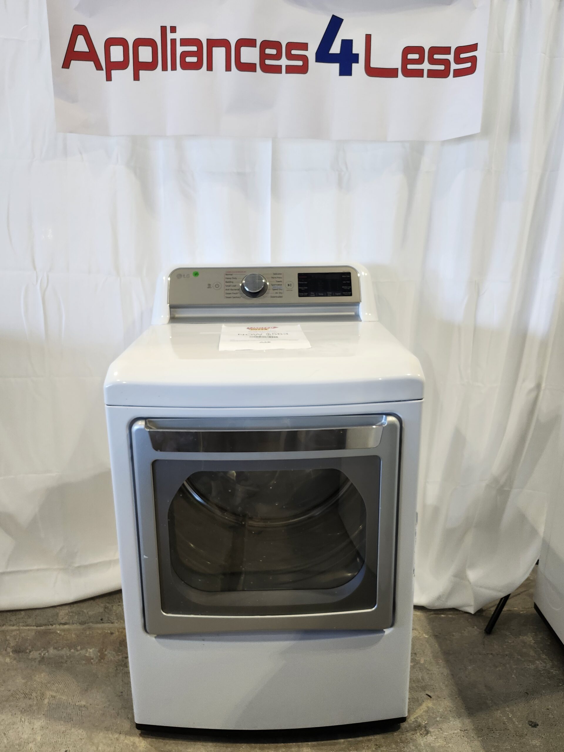 DLEX7900WE-1 7.3 cu. ft. Ultra Large Capacity Smart wi-fi Enabled Rear Control Electric Dryer with TurboSteam™ - Image 1