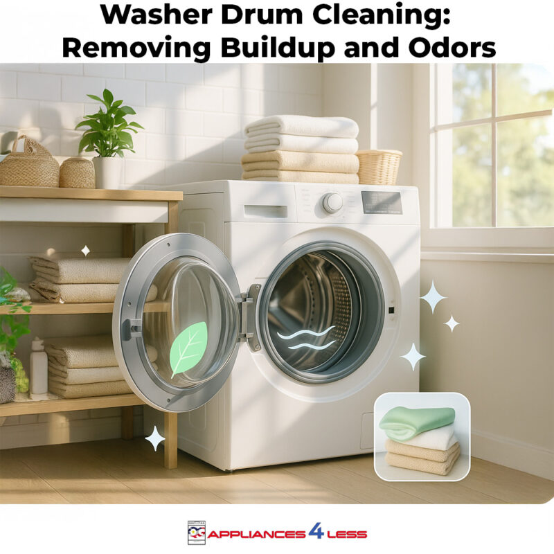 Washer drum cleaning