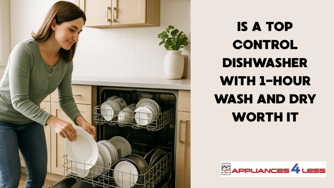 Benefits of Top Control Dishwasher With Fast 1-Hour