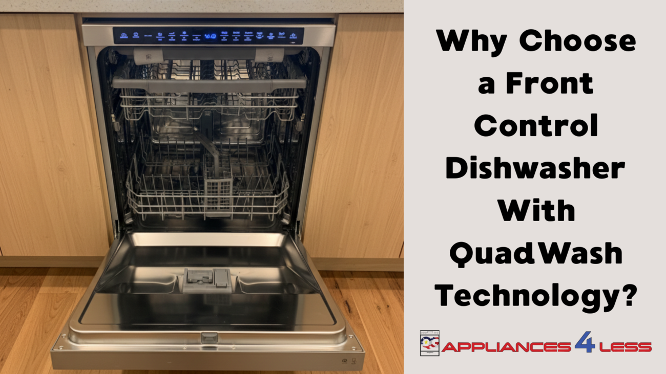Front Control Dishwasher with QuadWash technology