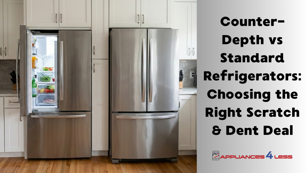 Counter Depth Refrigerator vs Standard Refrigerators Comparison
