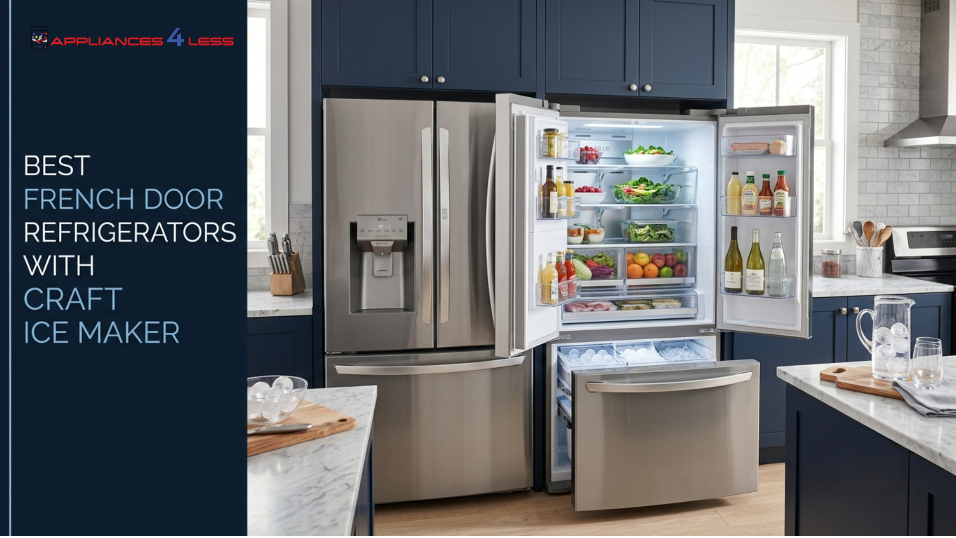 French Door Refrigerators Craft Ice Maker