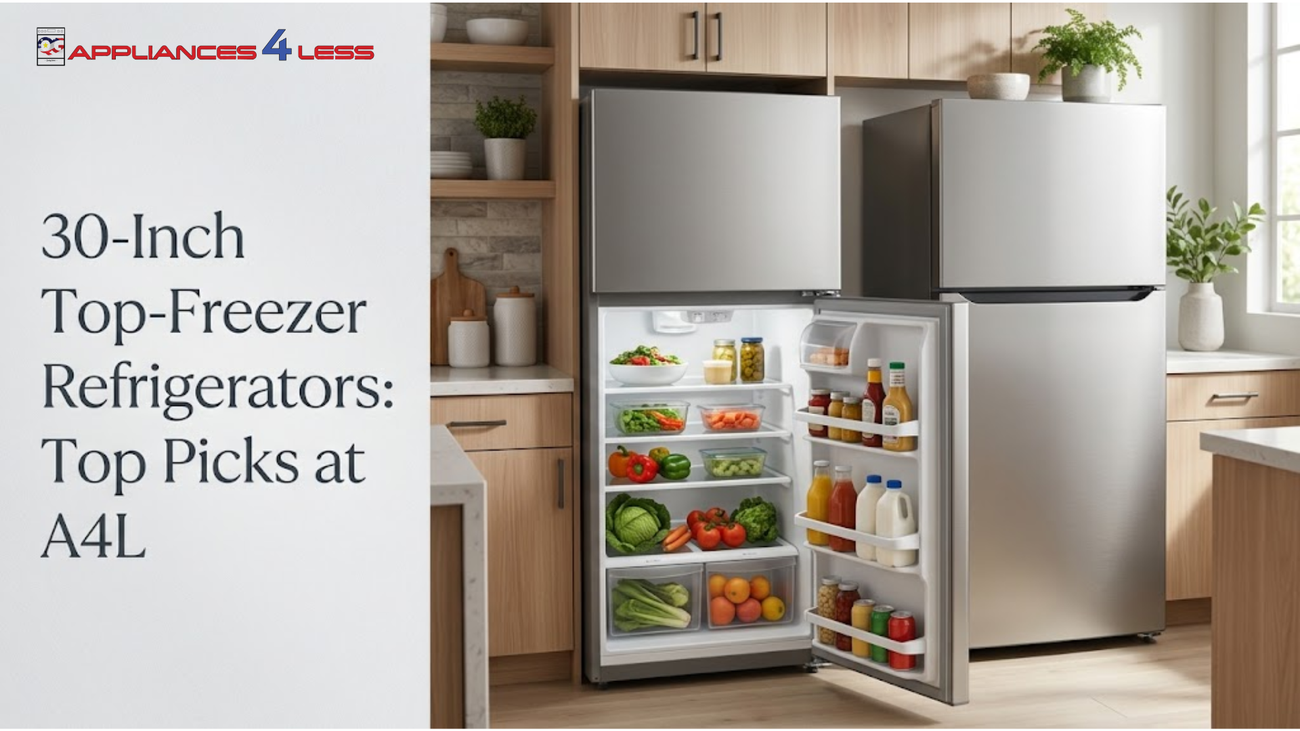 30-Inch Top-Freezer Refrigerators