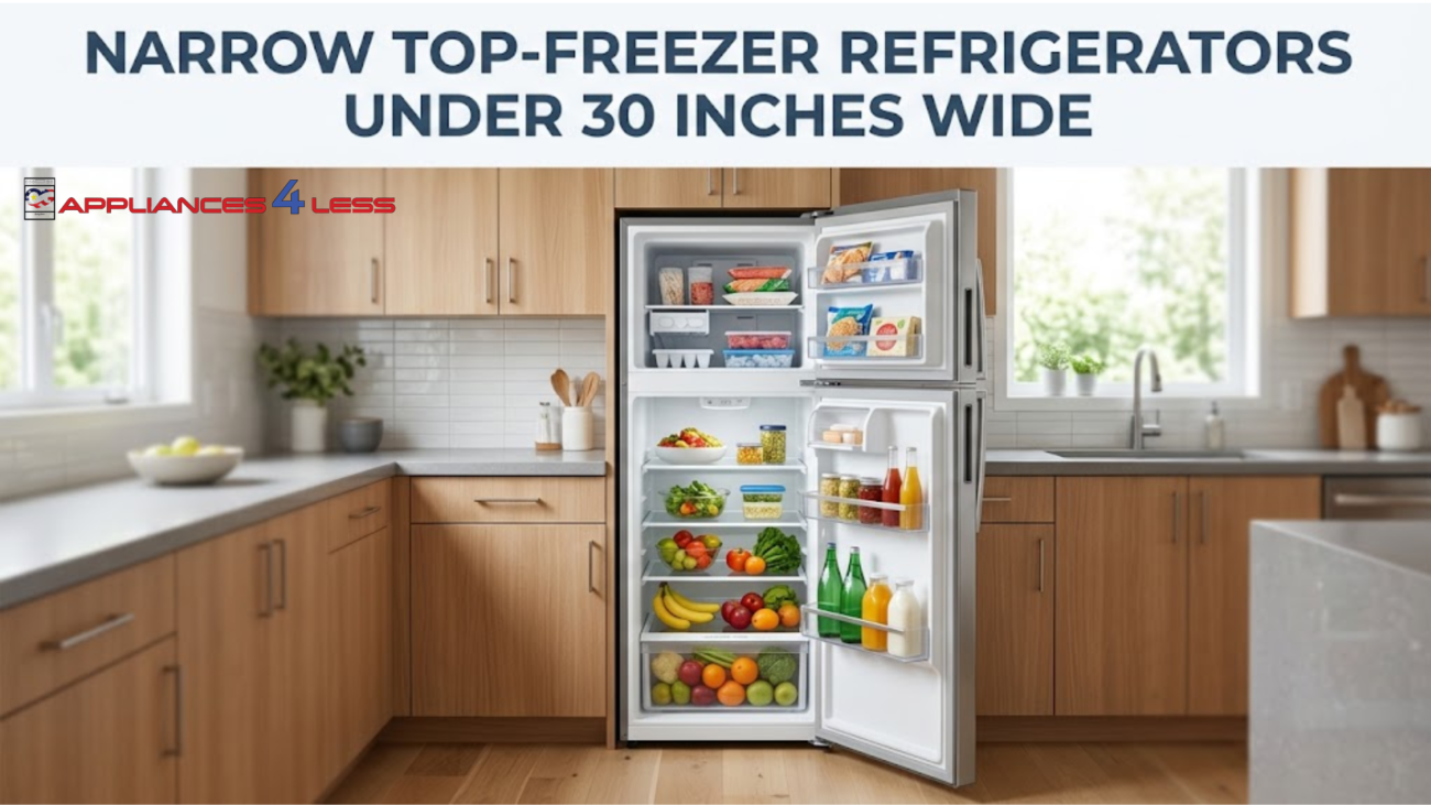 Narrow Top-Freezer Refrigerators